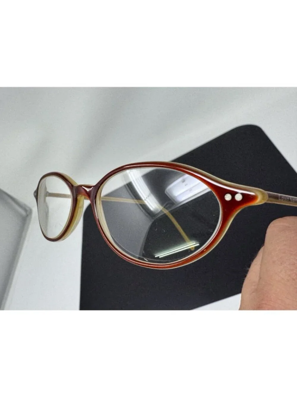 CALVIN KLEIN 728 022 OVAL RIM EYEGLASSES FRAMES ITALY 48 -16 140